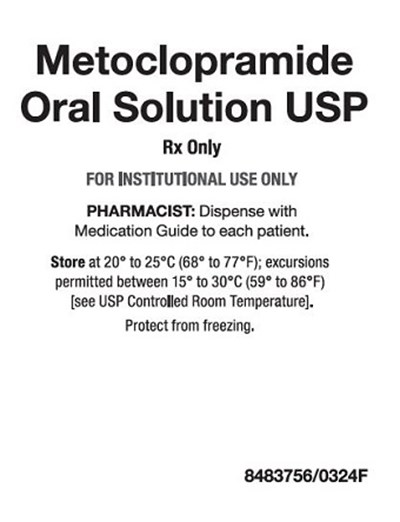 10 mg Per 10 mL Metoclopramide Oral Solution Label (10 mg Per 10 mL Metoclopramide Oral Solution Label)
